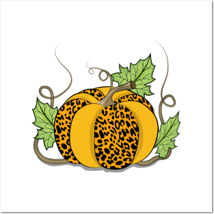 Cheetah Print Pumpkin Art Posters and Art